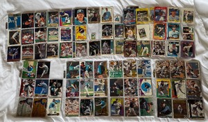lot 31 image: Randy Johnson 107 Card Baseball Lot - Early, Years, Inserts, and More