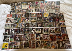 lot 37 image: Greg Maddux 195 Baseball Card Lot - Inserts, Metal, Die Cuts, Chrome, Finest, and More