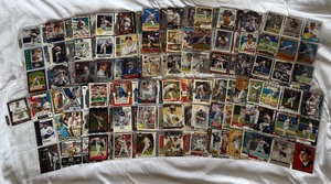 lot 39 image: Greg Maddux 218 Baseball Card Lot - Numbered, Chrome, Studio, Ex, Die Cuts, Finest, and More