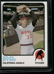 lot 9 image: Nolan Ryan  1973 Topps #220  California Angels Baseball Card