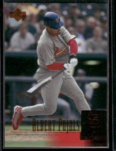 lot 14 image: Albert Pujols RC 2001 Upper Deck #295  St. Louis Cardinals Baseball Card