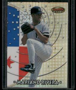 lot 50A image: Mariano Rivera Refractor  1996 Bowmans Best #9  New Yotk Yankeed Baseball Card
