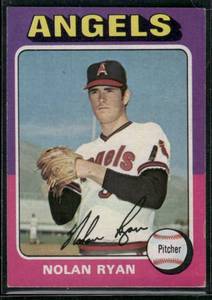 lot 62 image: Nolan Ryan  1975 Topps #500  California Angels Baseball Card