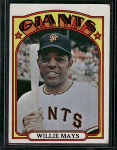 lot 67 image: Willie Mays  1972 Topps #49  San Francisco Giants Baseball Card