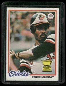 lot 71 image: Eddie Murray RC 1978 Topps #36  Baltimore Orioles Baseball Card