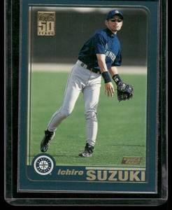 lot 117 image: Ichiro Suzuki RC 2001 Topps #726  Seattle Mariners Baseball Card