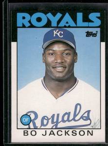lot 121 image: Bo Jackson RC 1986 Topp Traded #50T  Kansas City Royals Baseball Card