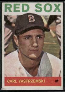 lot 123 image: Carl Yastrzemski  1964 Topps #210  Boston Red Sox Baseball Card