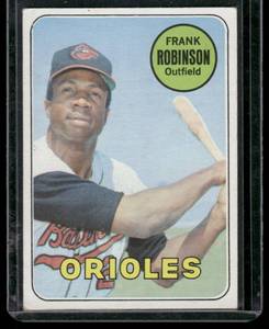 lot 129 image: Frank Robinson  1969 Topps #250  Baltimore Orioles Baseball Card