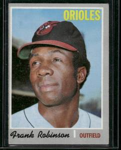 lot 130 image: Frank Robinson High #  1970 Topps #700  Baltimore Orioles Baseball Card