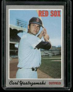 lot 131 image: Carl Yastrzemski  1970 Topps #10  Boston Red Sox Baseball Card