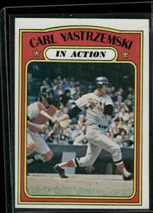 lot 135 image: Carl Yastrzemski  1972 Topps #38  Boston Red Sox Baseball Card