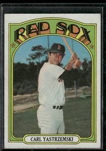 lot 137 image: Carl Yastrzemski  1972 Topps #37  Boston Red Sox Baseball Card