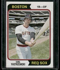 lot 175 image: Carl Yastrzemski  1974 Topps #280  Boston Red Sox Baseball Card