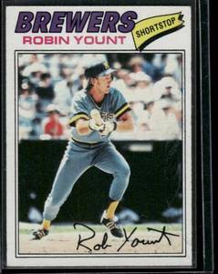 lot 182 image: Robin Yount  1977 Topps #635  Milwaukee Brewers Baseball Card