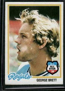lot 183 image: George Brett  1978 Topps #100  Kansas City Royals Baseball Card
