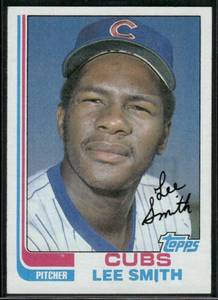 lot 189 image: Lee Smith RC 1982 Topps #452  Chicago Cubs Baseball Card