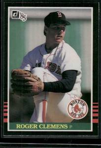 lot 191 image: Roger Clemens RC 1985 Donruss #273  Boston Red Sox Baseball Card