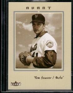 lot 195 image: Tom Seaver Numbered 799  2003 Fleer Avant #75 669799 New York Mets Baseball Card