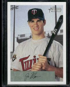 lot 197 image: Joe Mauer RC 2002 Bowman Heritage #238  Minnesota Twins Baseball Card