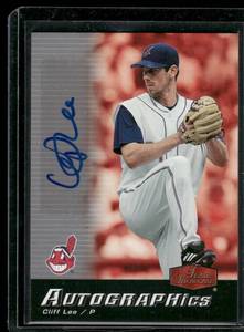 lot 238 image: Cliff Lee  2006 Flair Showcase Autographics #SC-CL  Cleveland Indians Baseball Card
