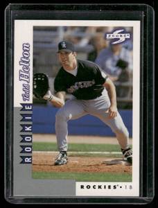 lot 251 image: Todd Helton RC 1998 Score Bicycle Baseball Rookies Playing Cards #RT2441  Colorado Rockies Baseball Card