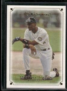 lot 257 image: Michael Jordan  2007 Upper Deck Masterpieces Green #46  Chicago White Sox Baseball Card