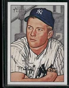 lot 259 image: Mickey Mantle  2007 Bowman Heritage #7  New York Yankees Baseball Card