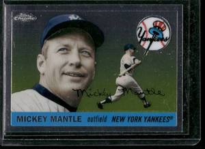 lot 260 image: Mickey Mantle  2008 Topps Chrome Mickey Mantle Story #MMSC55  New York Yankees Baseball Card