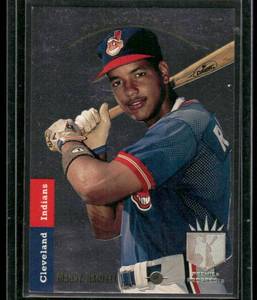 lot 288 image: Manny Ramirez RC 1993 SP Premier Prospects #285  Cleveland Indians Baseball Card
