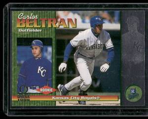 lot 292 image: Carlos Beltran RC 1999 Pacific Omega #111  Kansas City Royals Baseball Card