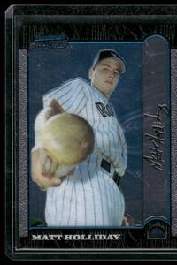 lot 301 image: Matt Holliday RC 1999 Bowman #400  Colorado Rockies Baseball Card