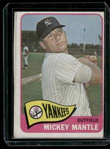 Mickey Mantle  1965 Topps #350  New York Yankees Baseball Card
