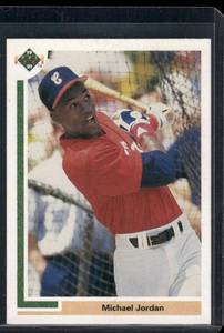 lot 18 image: Michael Jordan RC 1991 Upper Deck #SP1  Chicago White Sox Baseball Card