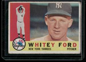 lot 82 image: Whitey Ford  1960 Topps #35  New York Yankees Baseball Card