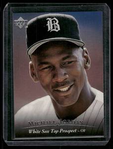 lot 83 image: Michael Jordan  1995 Upper Deck Minors #45  Birmingham Barons Baseball Card