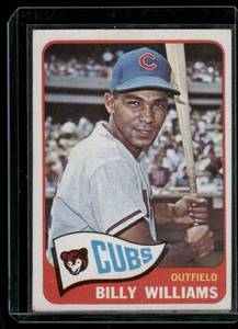 lot 88 image: Billy Williams  1965 Topps #220  Chicago Cubs Baseball Card