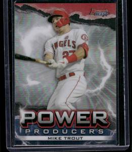 lot 116 image: Mike Trout  2020 Bowmans Best Power Producers #PP-MT  Los Angeles Angels Baseball Card
