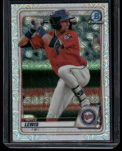 lot 276 image: Royce Lewis  2020 Bowman Chrome Prospects Mojo Refractor #BCP-93  Minnesota Twins Baseball Card
