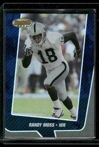 lot 156 image: Randy Moss 1399  2005 Bowmans Best #12 02461399 Oakland Raiders Football Card
