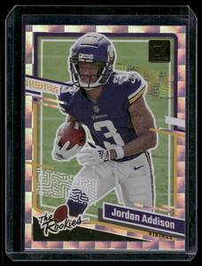 lot 164 image: Jordan Addison RC 2023 Donruss #10  Minnesota Vikings Football Card