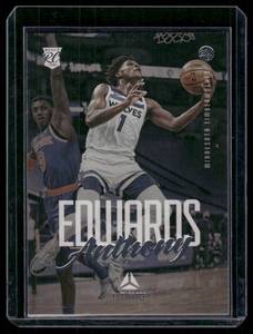 lot 34A image: Anthony Edwards RC 2021 Panini Chronicles #143  Minnesota Timberwolves Basketball Card