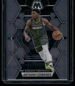 lot 283 image: Anthony Edwards  2022 Panini Mosaic #26  Minnesota Timberwolves Basketball Card