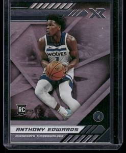 lot 52 image: Anthony Edwards RC 2020 Panini Chronicles Xr #295  Minnesota Timberwolves Basketball Card