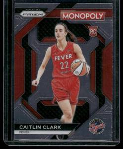 lot 53 image: Cautlin Clark RC 2024 WNBA Monopoly Prizm #27  Indiana Fever Basketball Card