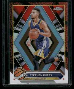 lot 207 image: Stephen Curry  2023 Topps Chrome #30  Golden State Warriors Basketball Card