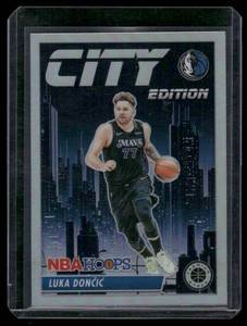 lot 210 image: Luka Doncic  2023 Premium Stock City Edition #23  Dallas Mavericks Basketball Card