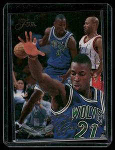 lot 211 image: Kevin Garnett RC RC 1996 Flair #21  Minnesota Timberwolves Basketball Card