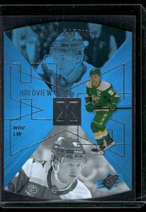 lot 215 image: Kirill Kaprizov Die Cut  2023 Upper Deck 1997-98 SPx Holoview Retros #SPX-14  Minnesota Wild Hockey Card