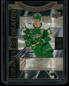 lot 230 image: Kirill Kaprizov Gold Die Cut  2023 Upper Deck Silver Skates #15  Minnesota Wild Hockey Card